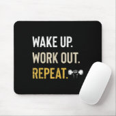 Workou Wake Up Insrational And Motivational Gym Gi Muismat (Met muis)