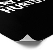 Workout Alles doet pijn Fun Gym oefening Fitness Poster (Hoek)