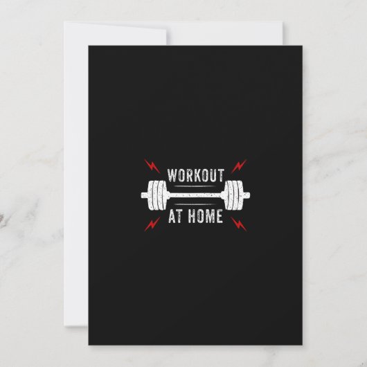 workout at home kaart (Voorkant)