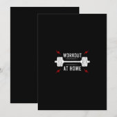 workout at home kaart (Voorkant / Achterkant)