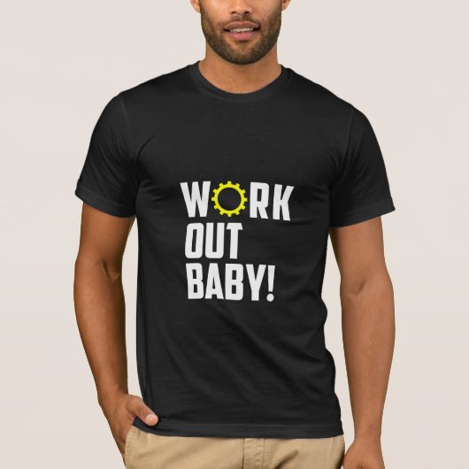 Workout Baby! - Gym T-shirt (Voorkant)