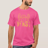 Workout Beast Yellow T-shirt (Voorkant)