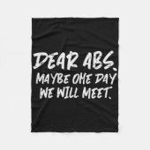 Workout Beste Abs Grappig Gym Oefening Fitness Quo Fleece Deken (Voorkant)