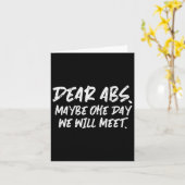 Workout Beste Abs Grappig Gym Oefening Fitness Quo Kaart (Gele Bloem)