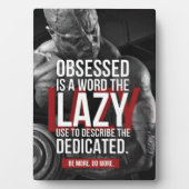 Workout "Body building" Gym Motivatie Fotoplaat (voorkant)