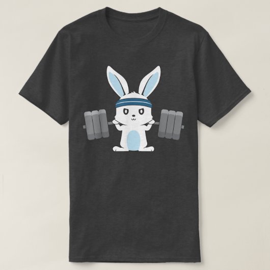 Workout Bunny Gym Lover 1402 T-shirt (Design voorkant)
