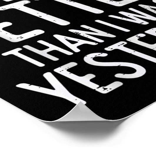 Workout Committed To Being Better Gym Motivation W Poster (Hoek)