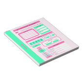 Workout Dagelijkse Schema maaltijd en gewicht trac Notitieblok (Schuin)