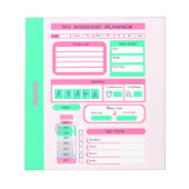 Workout Dagelijkse Schema maaltijd en gewicht trac Notitieblok (Voorkant)