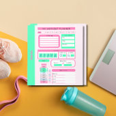 Workout Dagelijkse Schema maaltijd en gewicht trac Notitieblok