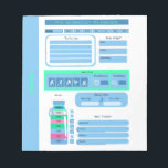 Workout Dagelijkse Schema maaltijd en gewicht trac Notitieblok<br><div class="desc">Schattigee Workout Fitness Dagelijks schema Notitieblok</div>