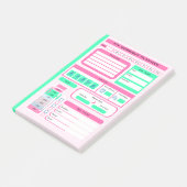Workout Dagelijkse Schema maaltijd en gewicht trac Post-it® Notes (Schuin)
