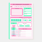 Workout Dagelijkse Schema maaltijd en gewicht trac Post-it® Notes (Voorkant)