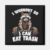 Workout Dear Abs Funny Gym Exercise Fitness Quote  Magneet (Voorkant)
