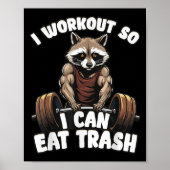 Workout Dear Abs Funny Gym Exercise Fitness Quote  Poster (Voorkant)
