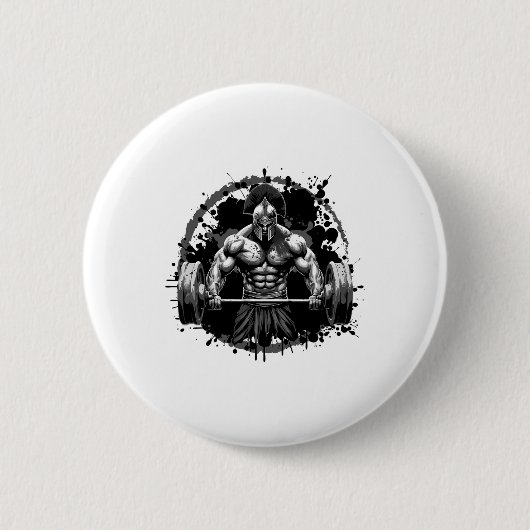 Workout Dream Style Inc Spartan Bodybuilding Gladi Ronde Button 5,7 Cm (Voorkant)