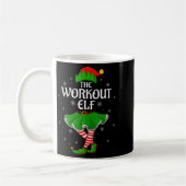 Workout Elf Christmas Family Girls Women Elf Squad Koffiemok (Links)