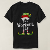 Workout Elf-groep kerstmis Funny Pajama Party1 T-shirt (Design voorkant)