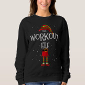 workout Elf Group Matching Family Christmas  2 Trui (Voorkant)