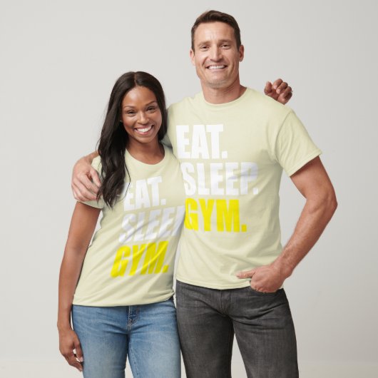 Workout - Eten, slapen, Gym T-shirt (Unisex)