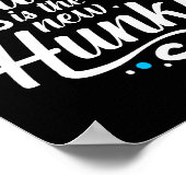 Workout Fitness Funny Chunky Is The New Hunky Grap Poster (Hoek)