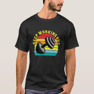 Workout fitness liefhebber t-shirt