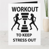 Workout Fitness Oefening Groet Kaart (Voorkant)