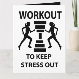 Workout Fitness Oefening Groet Kaart