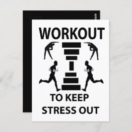 Workout Fitness Oefening Gym Briefkaart