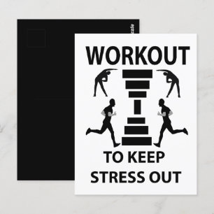 Workout Fitness Oefening Gym Briefkaart