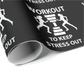 Workout Fitness Oefening Gym Cadeaupapier (Rol Hoek)