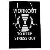 Workout Fitness Oefening Medium Cadeauzakje (Voorkant)