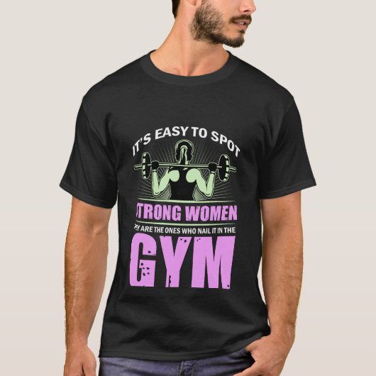  Workout fitness  woman gym exercise   T-shirt (Voorkant)
