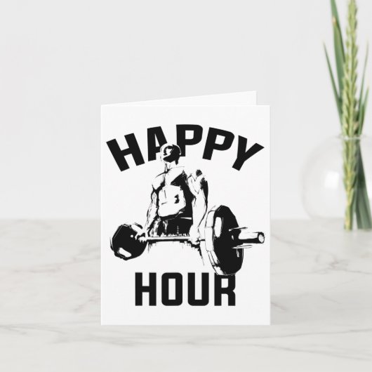 Workout Funny Deadlift Gym Motivatie Gewichtsleven Kaart (Voorkant)