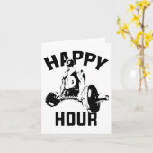 Workout Funny Deadlift Gym Motivatie Gewichtsleven Kaart (Gele Bloem)