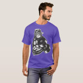 Workout Gewichtheffen Gorilla Gift Premium T-shirt (Voorkant volledig)