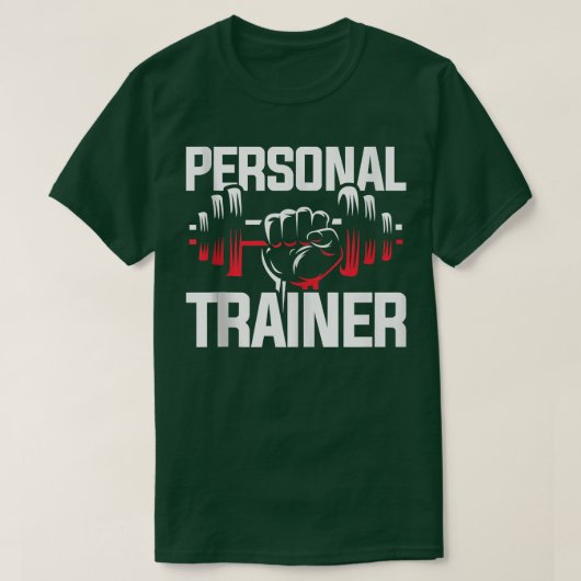Workout Gift Dumbbell Personal Trainer T-shirt (Design voorkant)