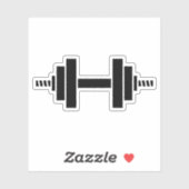 Workout Gym Barbell Uitgesneden Decal Sticker (Vel)