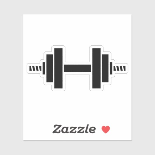 Workout Gym Barbell Uitgesneden Decal Sticker (Vel)