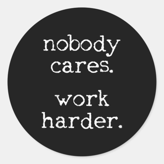 Workout Gym Fitness Exercise Motivational  Ronde Sticker (Voorkant)