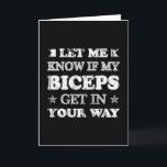 Workout Gym Fitness Oefening Sport Grappig geschen Kaart<br><div class="desc">Het coole en geweldige workout quote shirt. Maak een leuk cadeau of een perfect cadeau-idee voor mannen,  vrouwen als een geweldig sportshirt,  t-shirt,  fitnesskostuum of sportschool-outfit.</div>