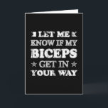 Workout Gym Fitness Oefening Sport Grappig geschen Kaart<br><div class="desc">Het coole en geweldige workout quote shirt. Maak een leuk cadeau of een perfect cadeau-idee voor mannen,  vrouwen als een geweldig sportshirt,  t-shirt,  fitnesskostuum of sportschool-outfit.</div>