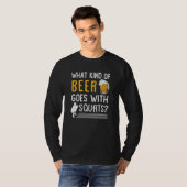 Workout Gym Meme For Beer Squats Joke  2 T-shirt (Voorkant volledig)