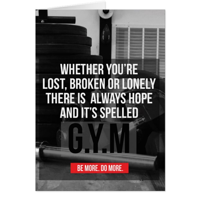 Workout Gym Motivatie (Voorkant)