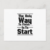 Workout Gym Quote Fitness oefening Motivatie Briefkaart (Voorkant)