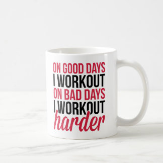 Workout Harder Gym Quote Koffiemok