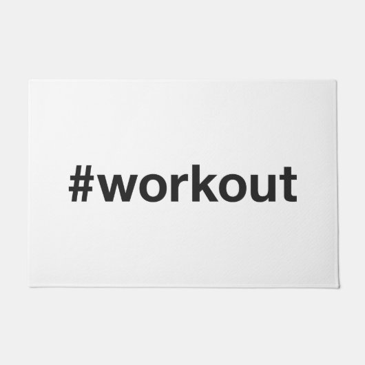 WORKOUT Hashtag Deurmat (Voorkant)