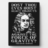 Workout Humor - Dost Gij zelfs Hijsen? Isaac Newto Fotoplaat (voorkant)
