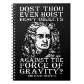 Workout Humor - Dost Gij zelfs Hijsen? Isaac Newto Notitieboek (Voorkant)