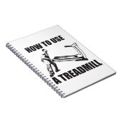 Workout Humor - How To Use A Treadmill Notitieboek (Rechterzijde)